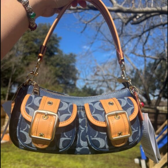Coach Ashton Bag In Signature Denim - Picture 2 of 7